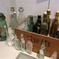 Vintage bottles and flasks